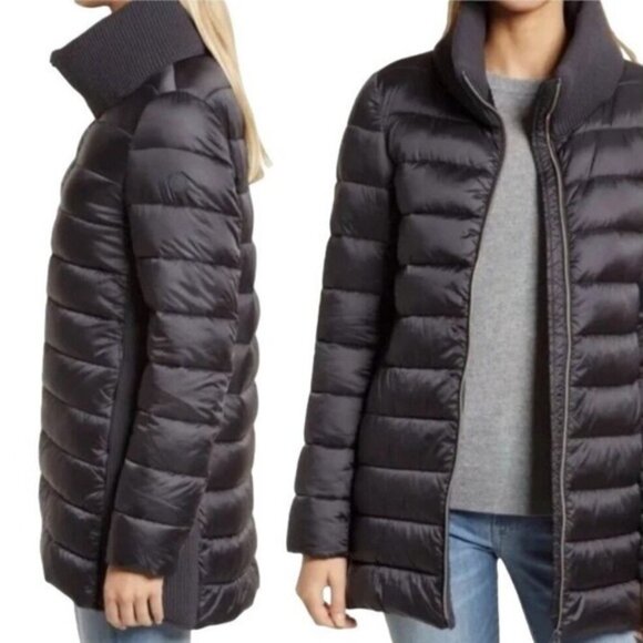 SAVE THE DUCK Women’s Katelyn Water Repellent Puffer Jacket Grey - Picture 1 of 10